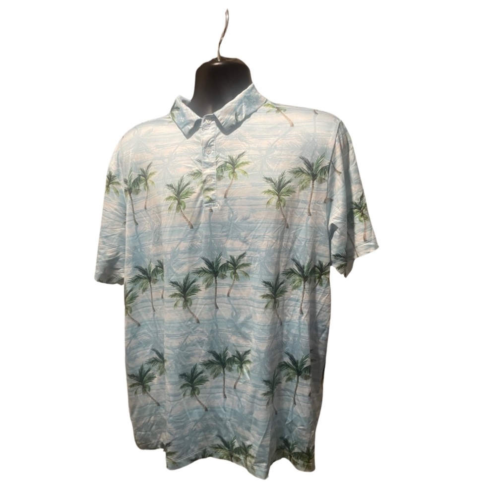 Yatta Golf Tropical Palm Beach Polo Men Size XL
